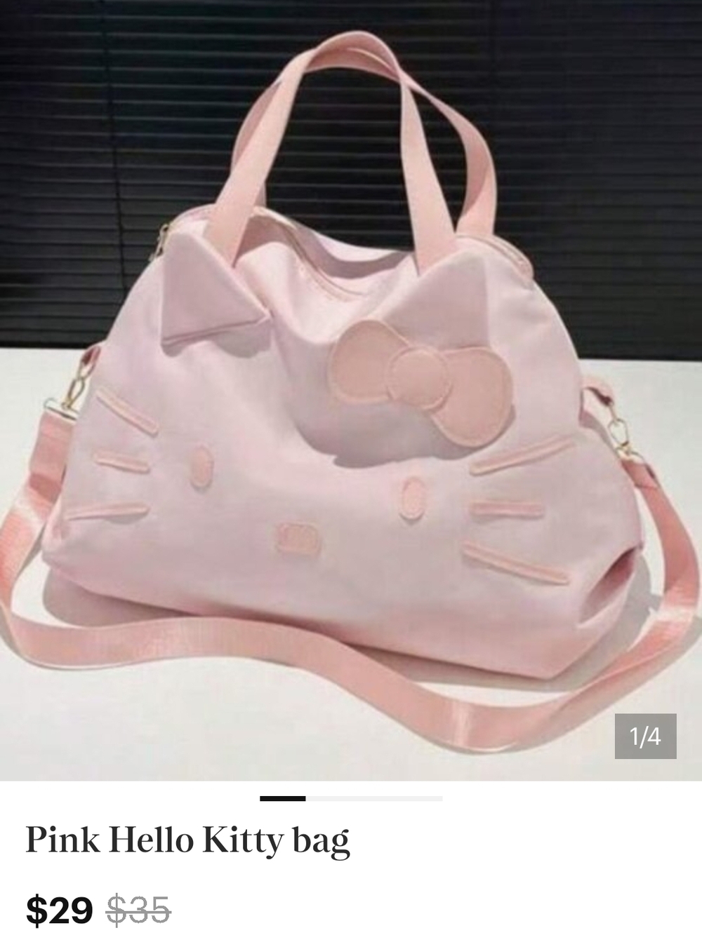 Pink Hello Kitty Style Women’s Handbag